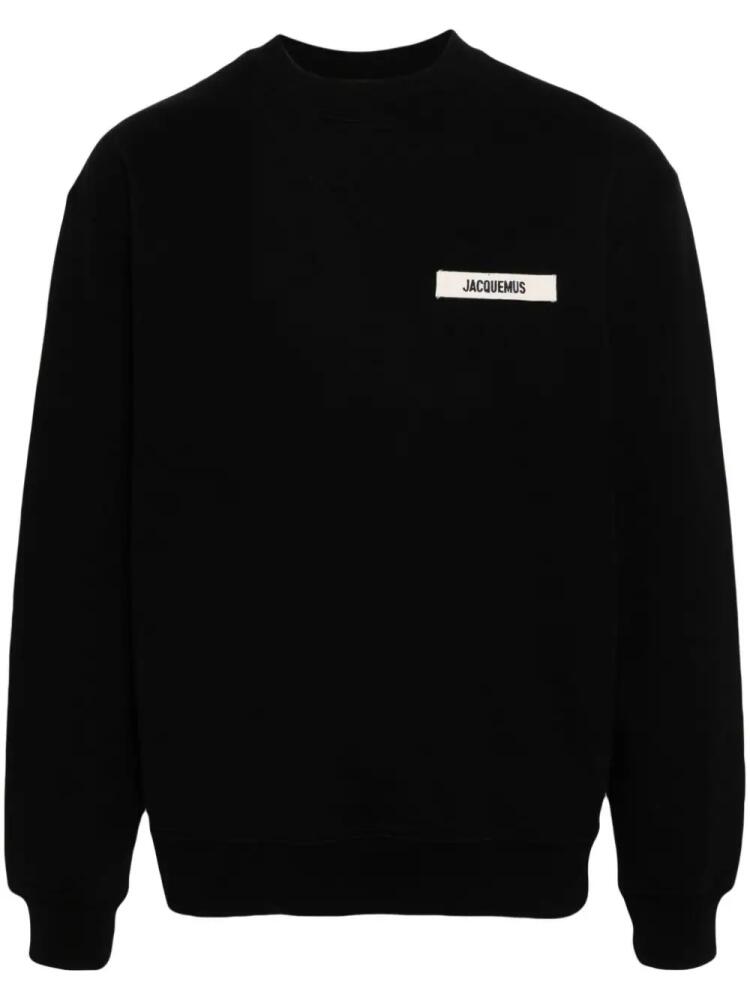 Jacquemus Le Sweatshirt Gros Grain top - Black Cover