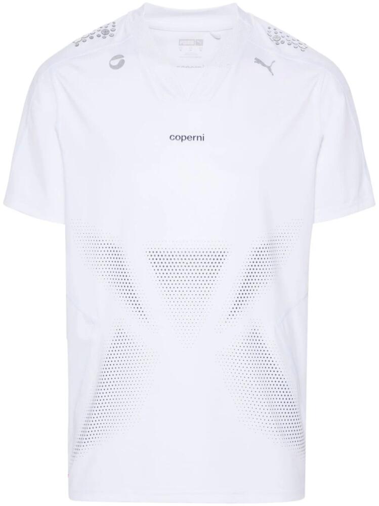 Coperni x Puma logo-print T-shirt - White Cover