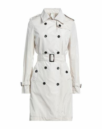 Annie P. Woman Overcoat & Trench Coat Beige Polyester Cover