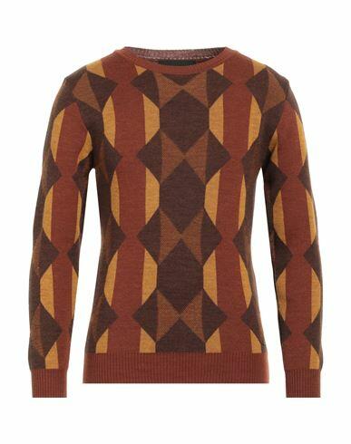 Gianni Lupo Man Sweater Rust Acrylic, Wool Cover