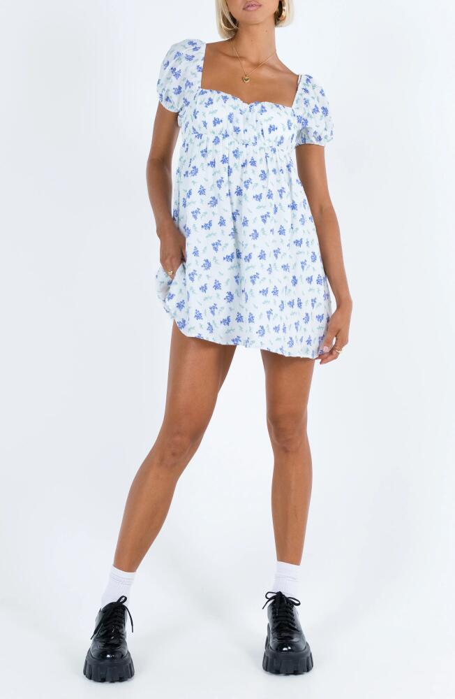 Princess Polly Let's Dance Floral Minidress in Blue Cover