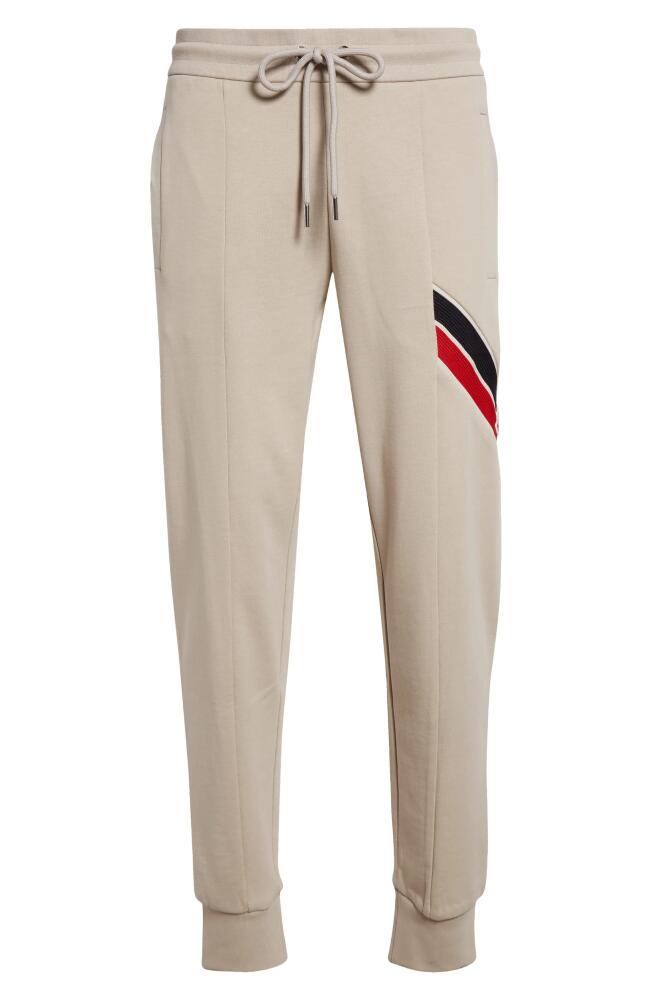 Moncler Cotton Blend Drawstring Joggers in Natural Cover