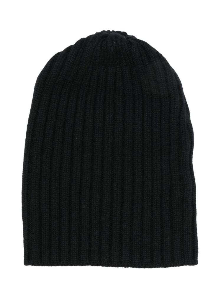 Fedeli ribbed-knit cashmere beanie - Black Cover