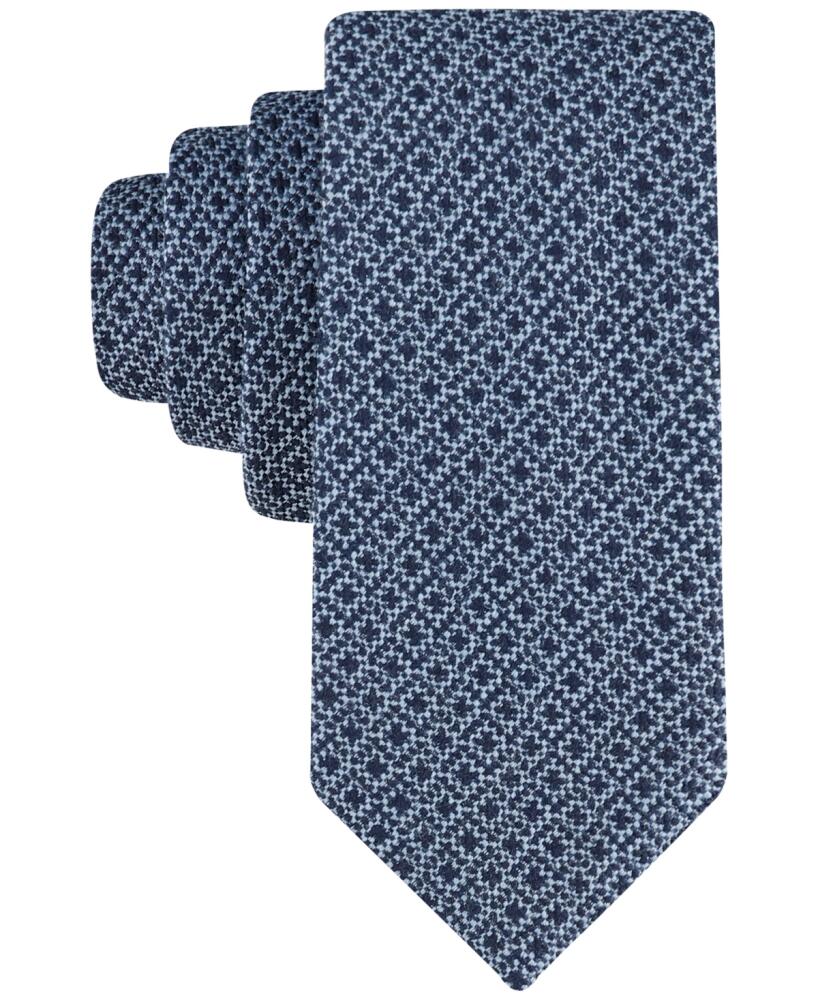 Tommy Hilfiger Men's Eleanor Geo-Pattern Tie - Blue Cover