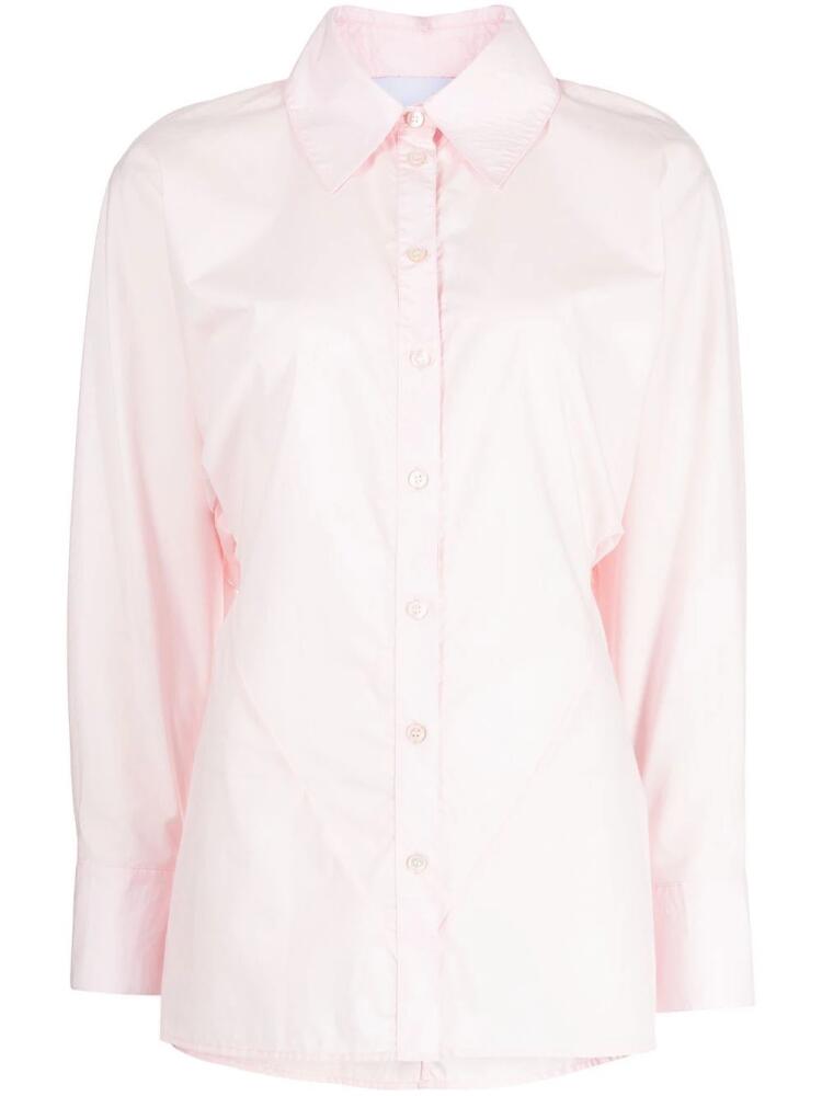 Erika Cavallini fitted button-up shirt - Pink Cover