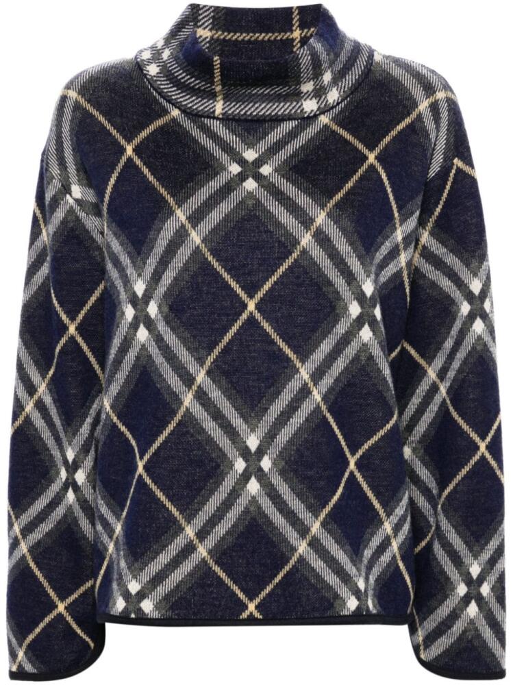 Eric Bompard tartan jumper - Blue Cover