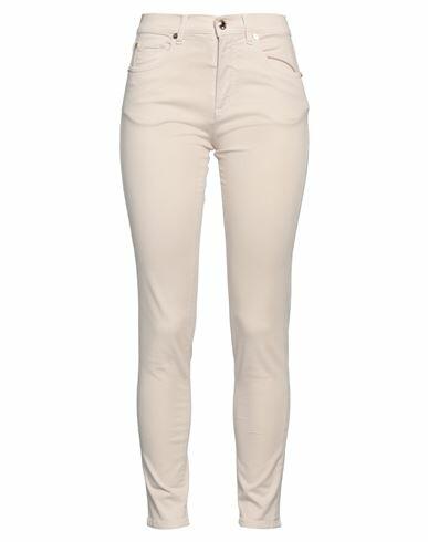 Angelo Marani Woman Pants Beige Cotton, PBT - Polybutylene terephthalate, Elastane Cover