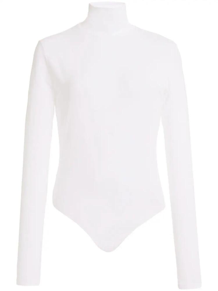 Another Tomorrow roll-neck long-sleeve bodysuit - White Cover