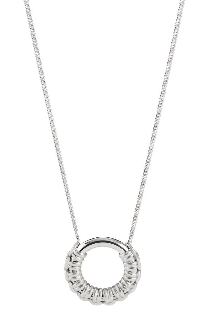 Cast The Knot Loop Pendant Necklace in Silver Cover