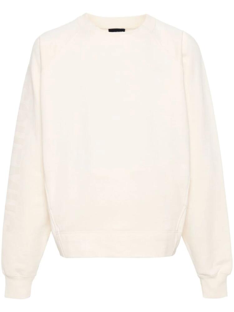 Jacquemus Le Sweatshirt Typo top - Neutrals Cover