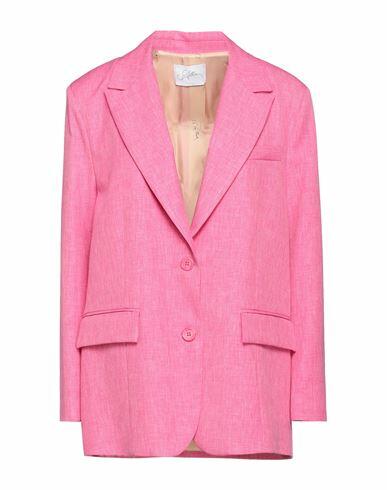 Soallure Woman Blazer Fuchsia Polyester, Acetate, Viscose Cover