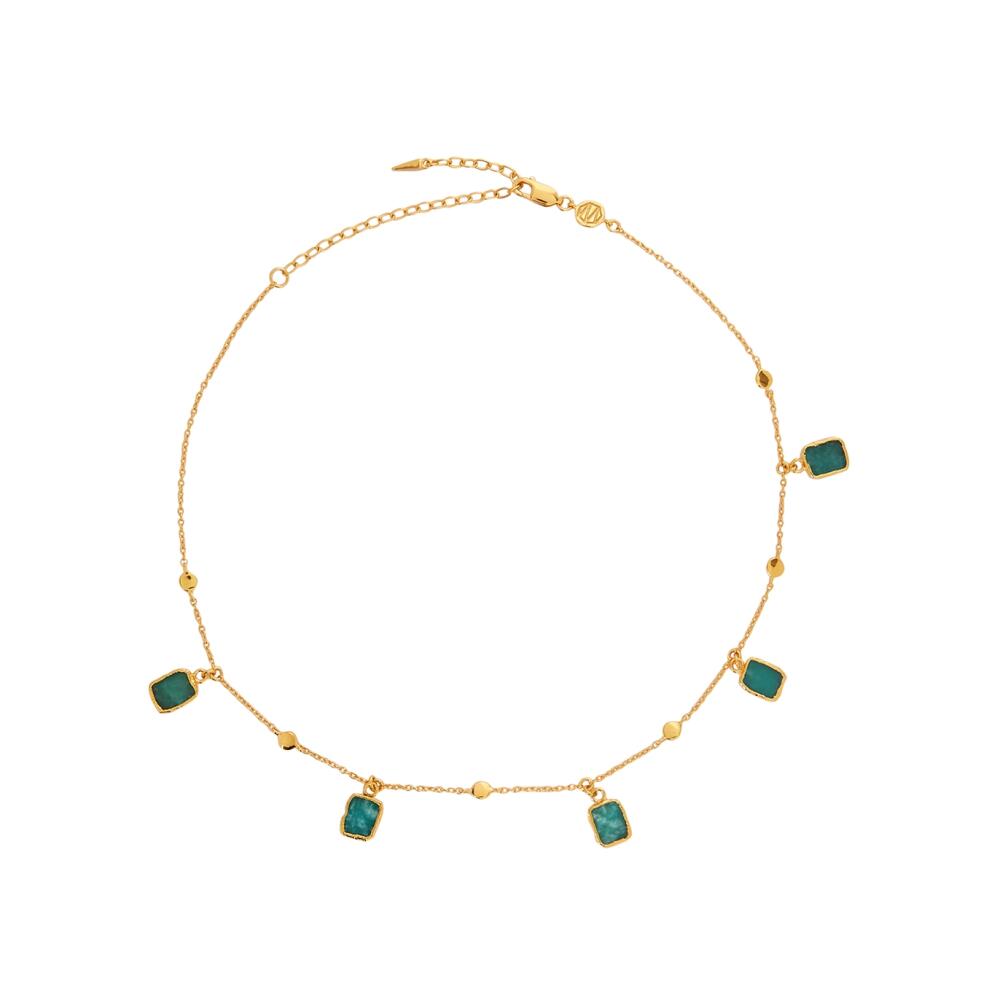 Missoma Amazonite Lena 18kt Gold Vermeil Choker - Green Cover