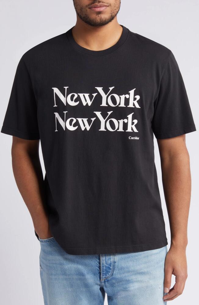 Corridor New York New York Graphic T-Shirt in Black Cover