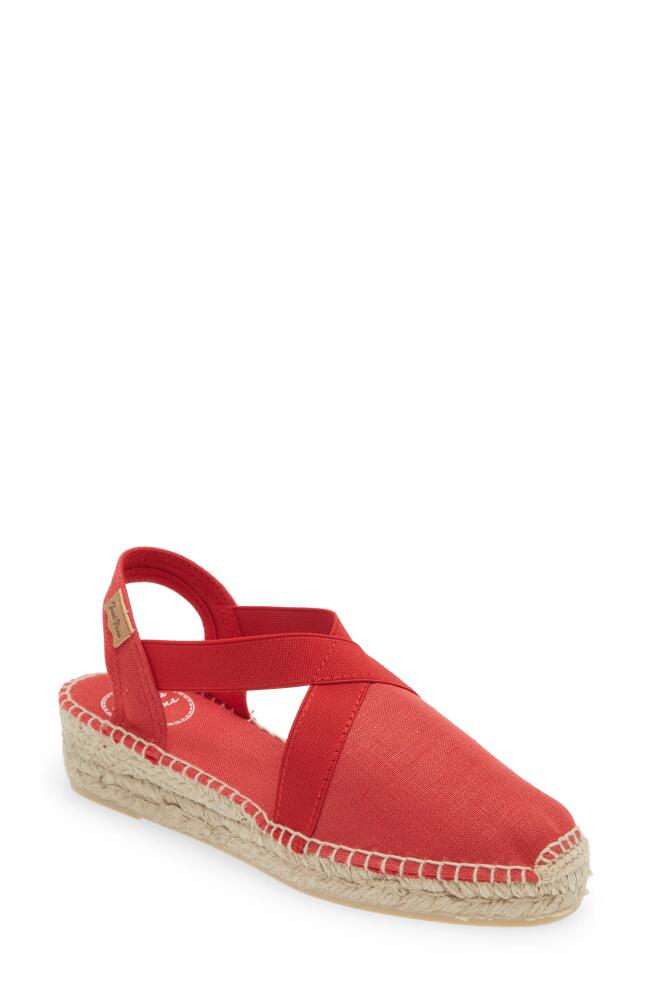 Toni Pons Verona Wedge Espadrille in Vermell/Red Cover