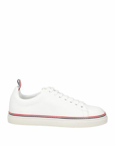 Thom Browne Man Sneakers White Calfskin Cover