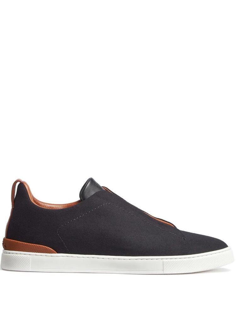 Zegna Triple Stitch™ low-top sneakers - Black Cover