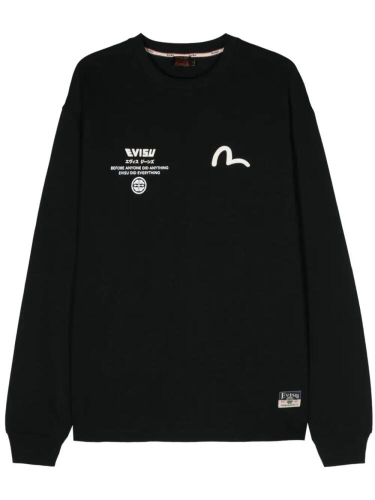 EVISU The Great Wave and Kamon cotton T-shirt - Black Cover