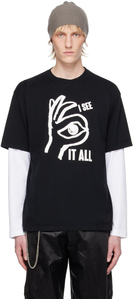 UNDERCOVER Black Graphic T-Shirt Cover