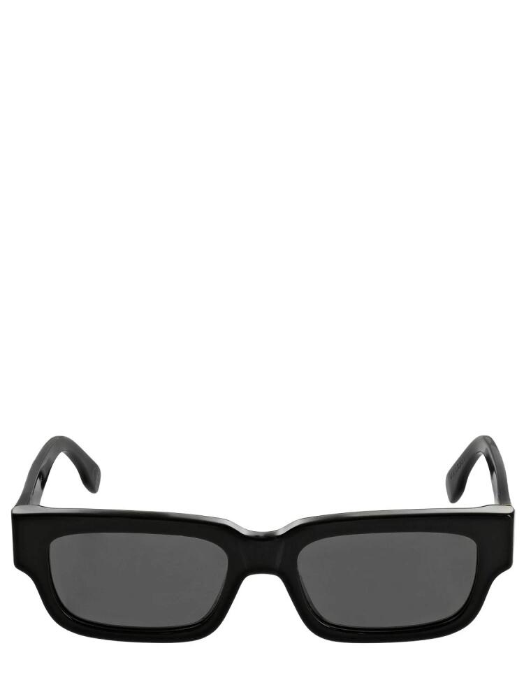 RETROSUPERFUTURE Roma Black Squared Acetate Sunglasses Cover