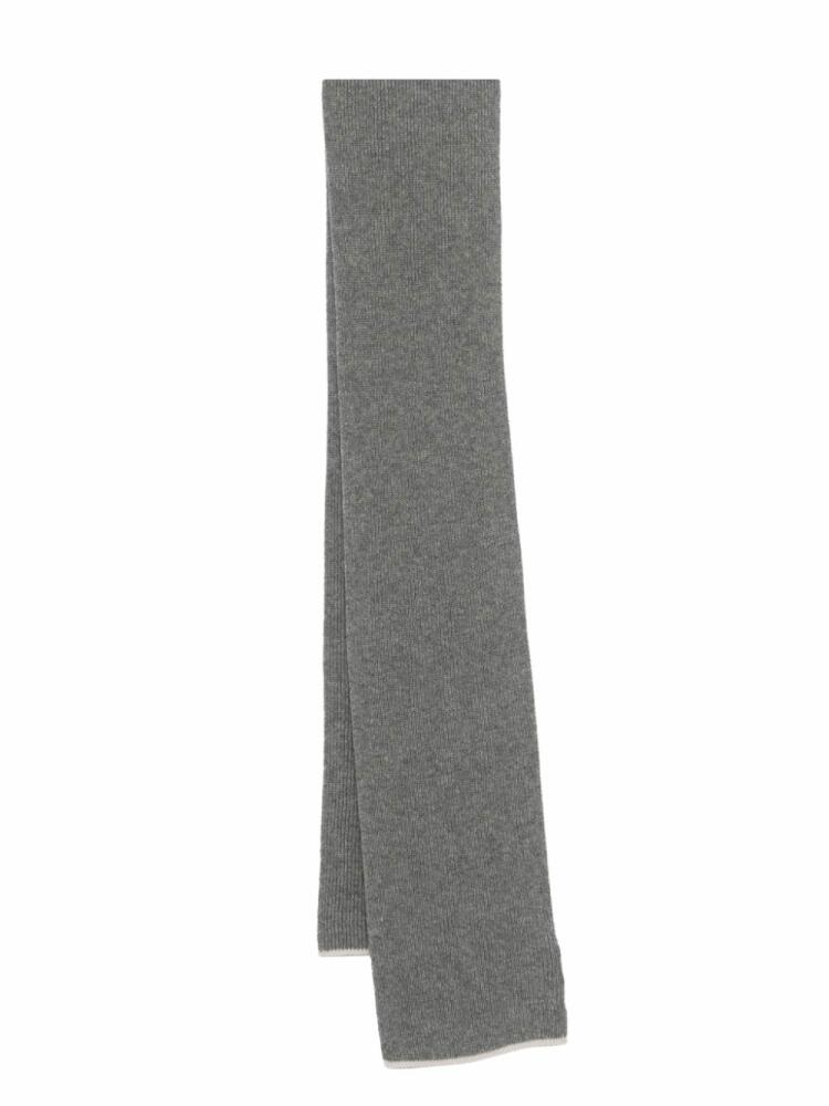 Eleventy ribbed scarf - Grey Cover