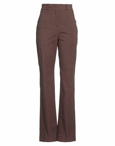 Bcbgmaxazria Woman Pants Cocoa Cotton, Elastane Cover