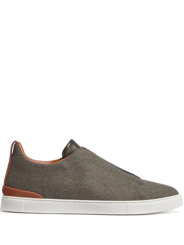 Zegna Triple Stitch™ low-top sneakers - Green Cover