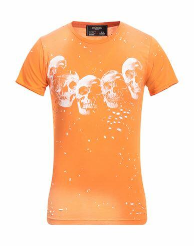 Domrebel Man T-shirt Orange Cotton Cover