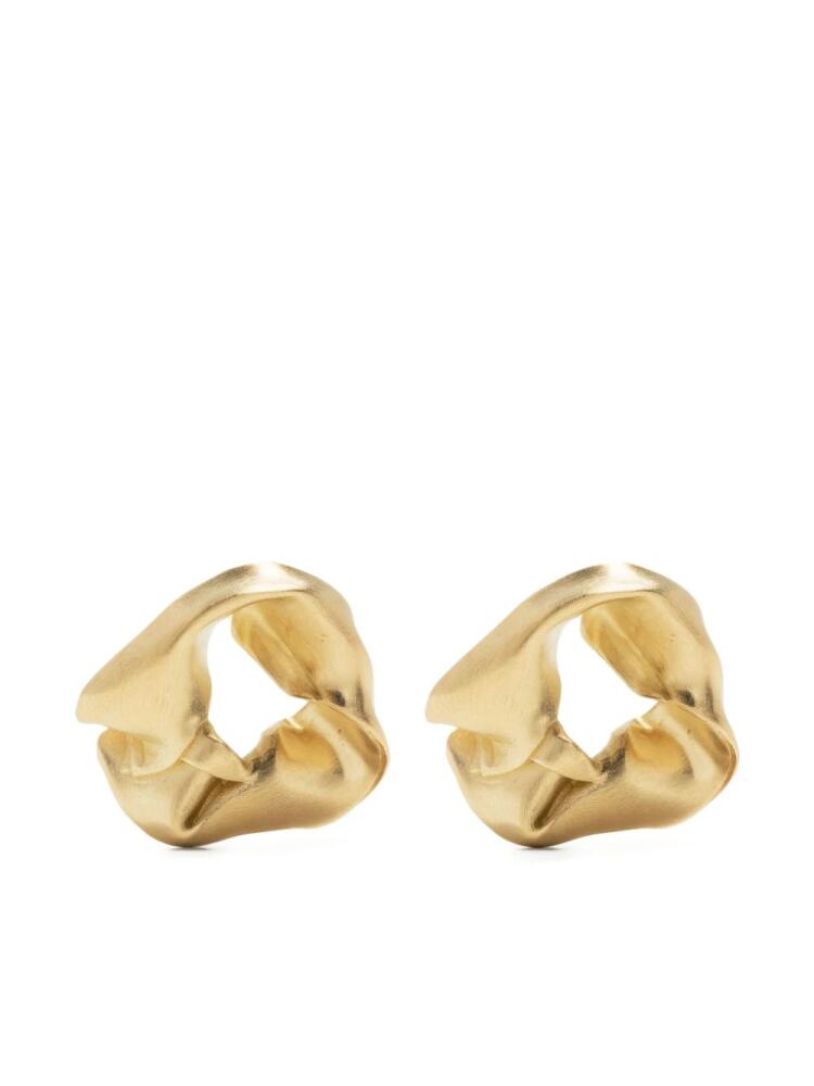 Completedworks Notsobig scrunch stud earrings - Gold Cover