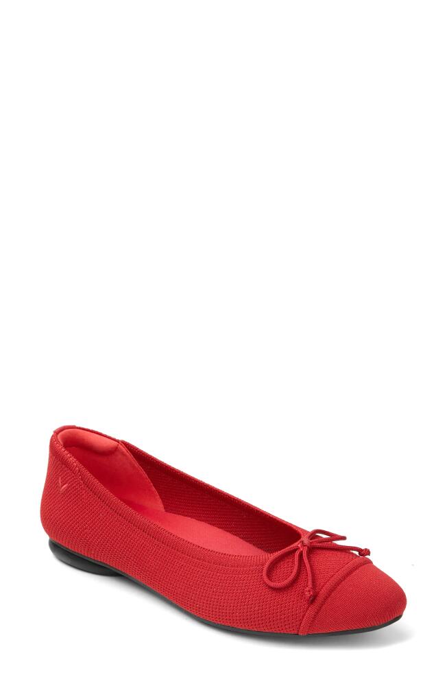 VIVAIA Tiana Ballet Flat in Ruby Red Cover