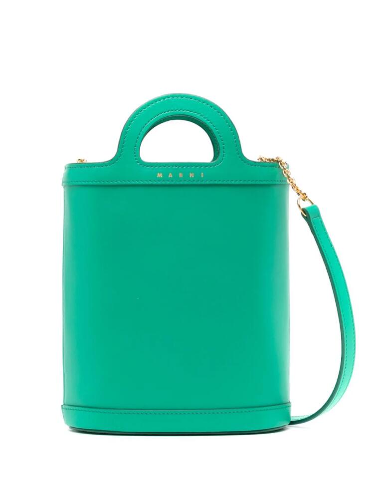 Marni Tropical Nano leather bucket bag - Green Cover