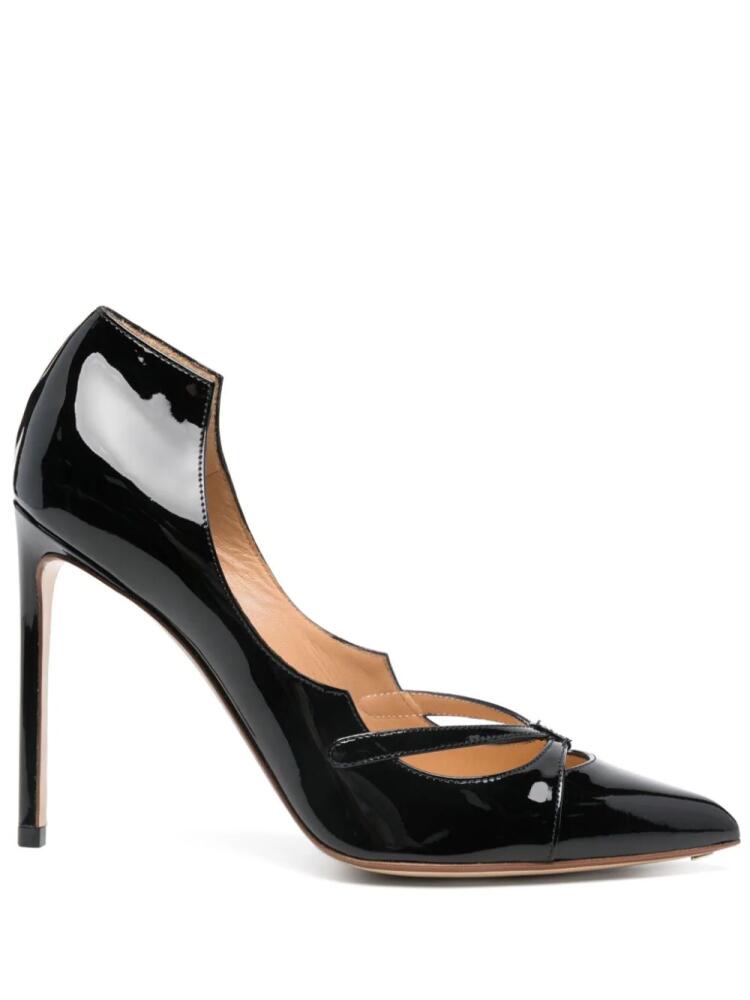 Francesco Russo 75mm leather pumps - Black Cover