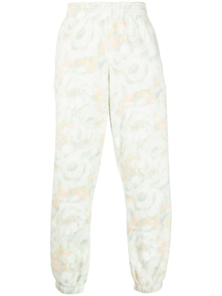 Martine Rose textured floral-print track pants - Green Cover