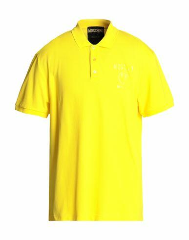 Moschino Man Polo shirt Yellow Cotton Cover