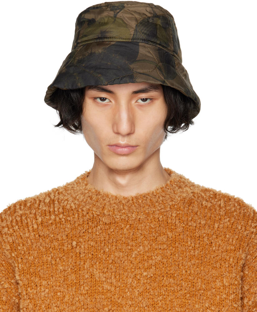 Dries Van Noten Brown Printed Bucket Hat Cover