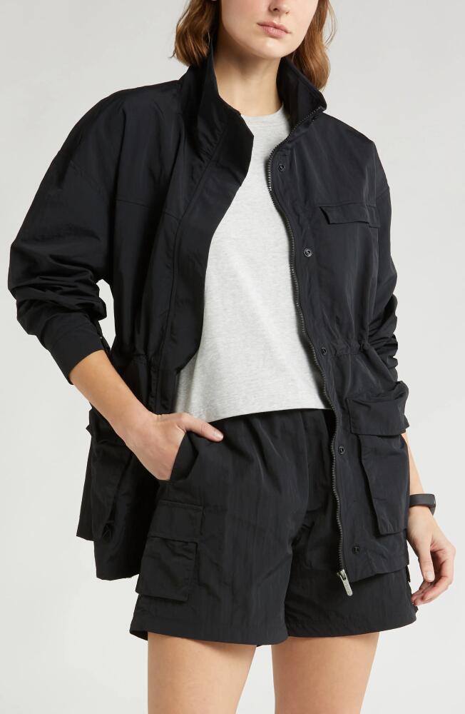 zella Free Form Cargo Jacket in Black Cover