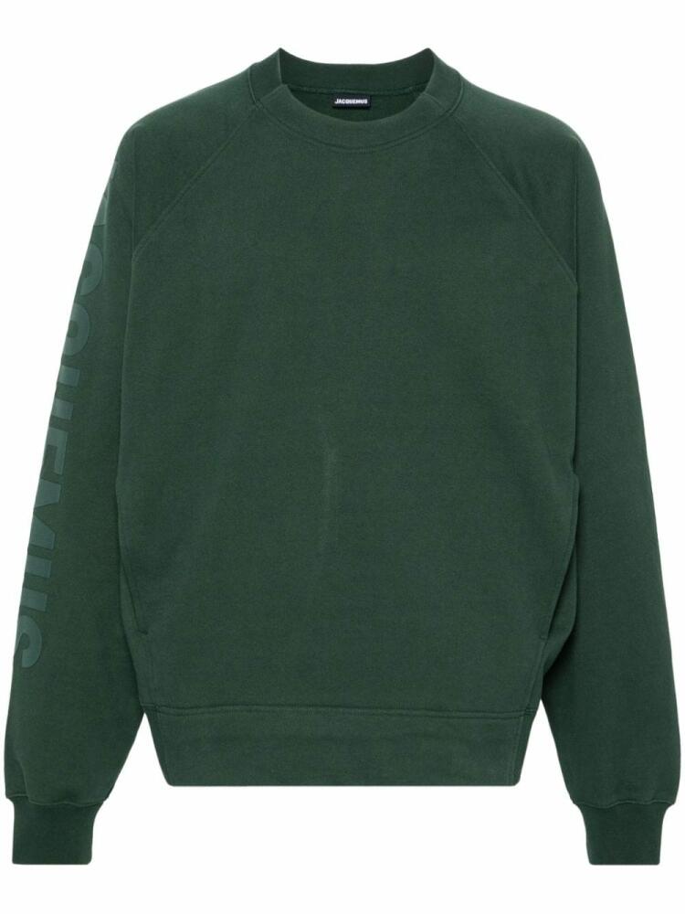 Jacquemus Le Sweatshirt Typo top - Green Cover