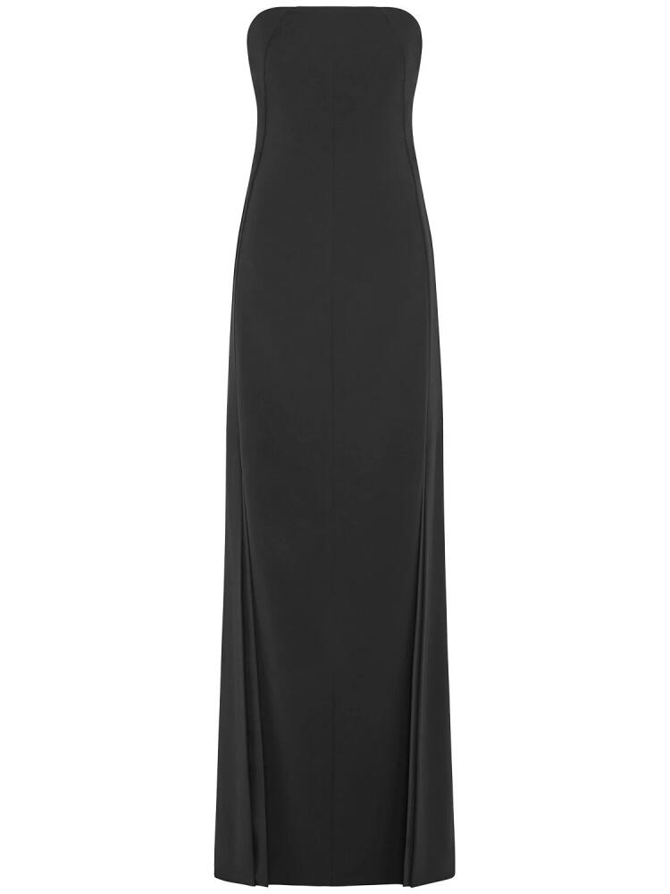 16ARLINGTON Angelique Strapless Crepe Gown Cover