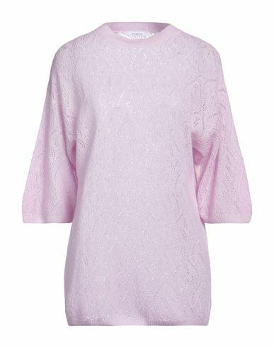 Malo Woman Sweater Pink Cashmere, Linen, Polyamide Cover