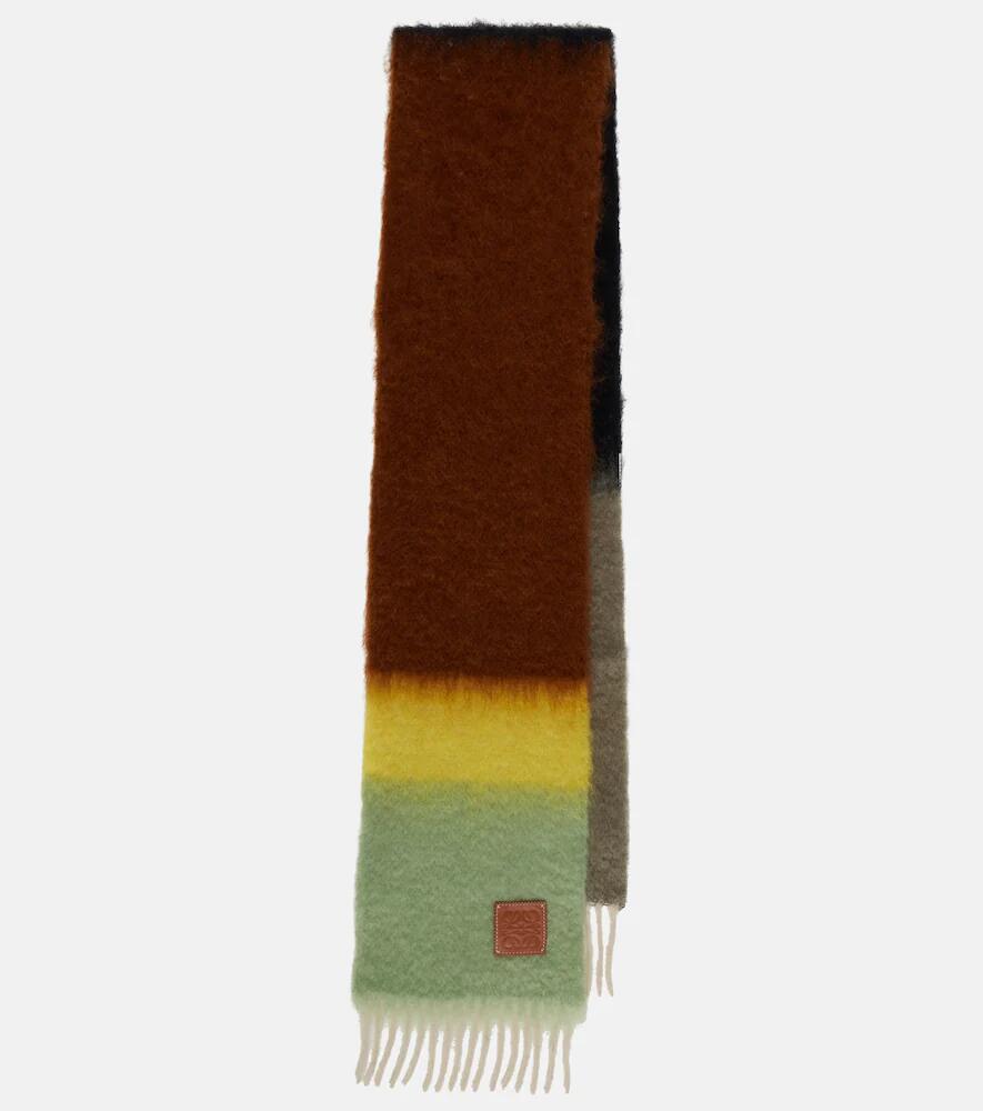 Loewe Striped mohair and wool scarf Cover