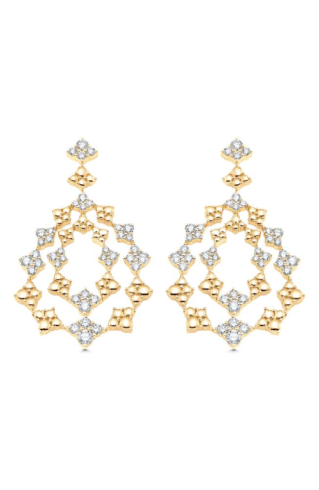 Sara Weinstock Dujour Diamond Drop Earrings in Yellow Gold/Diamond Cover