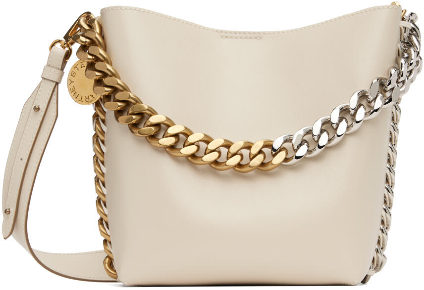 Stella McCartney White Frayme Bucket Bag Cover