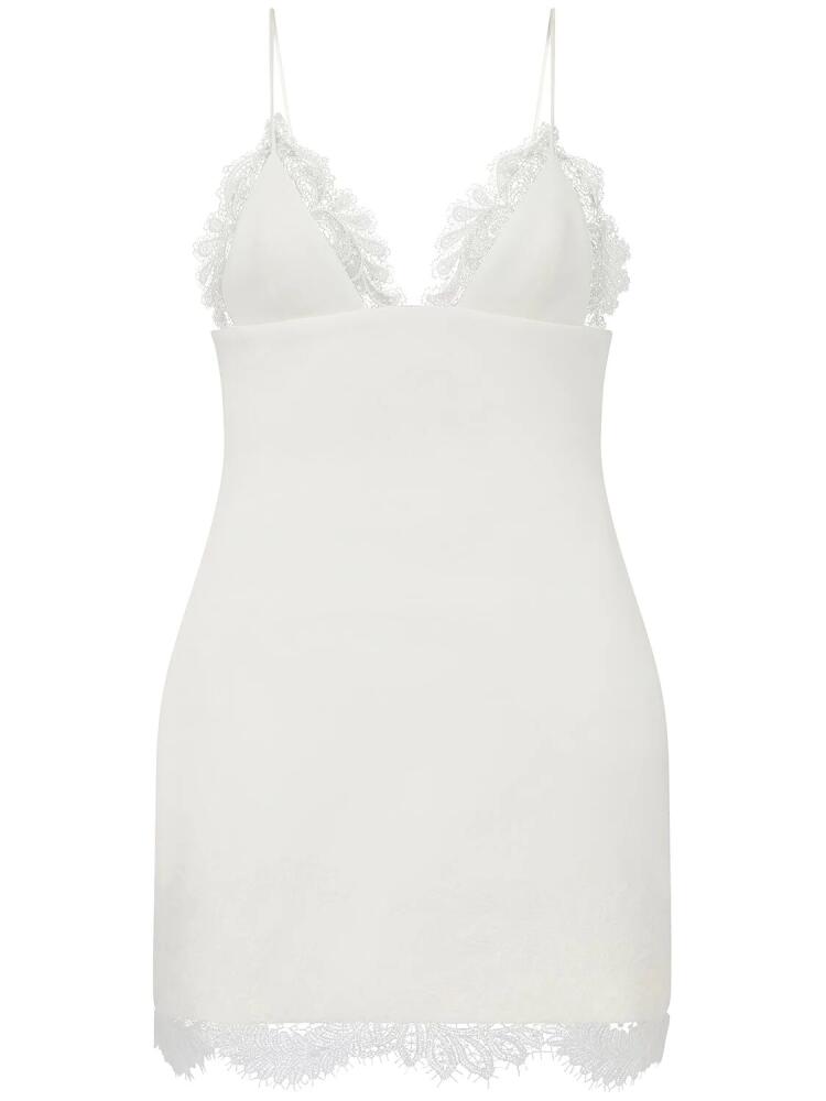 DAVID KOMA Cady Mini Dress W/lace Details Cover