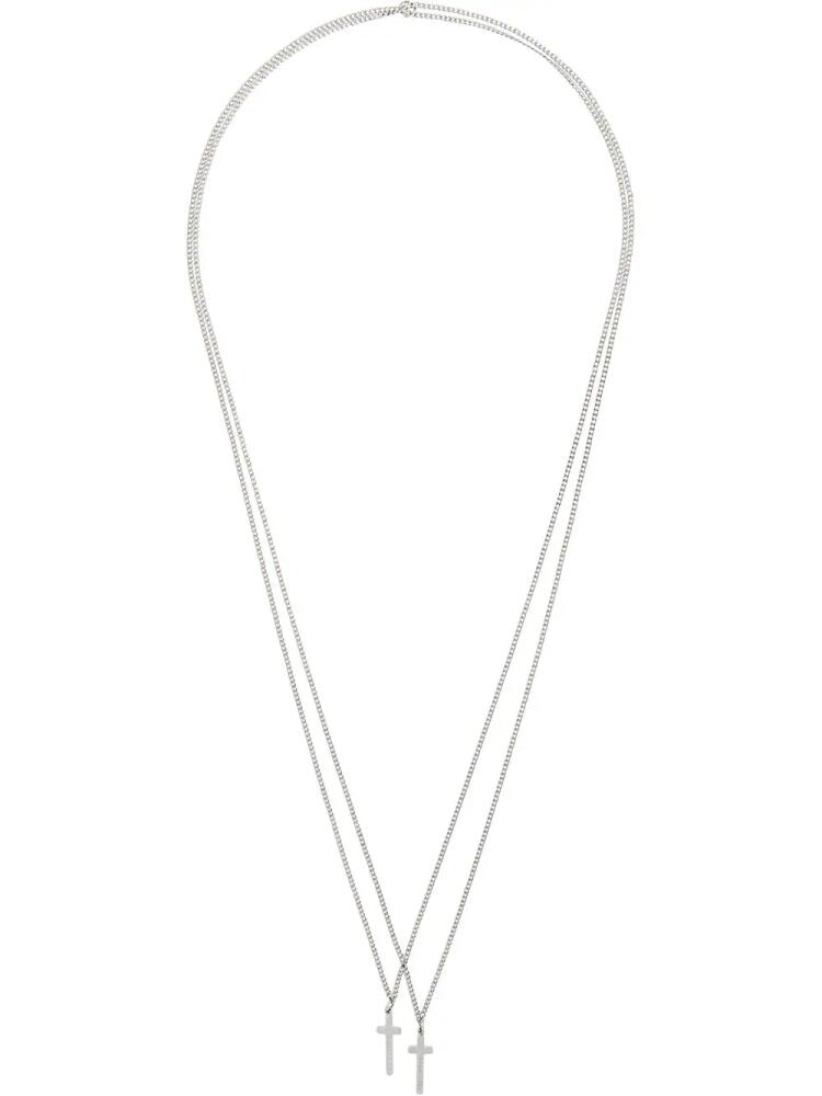 DSQUARED2 double cross necklace - Metallic Cover