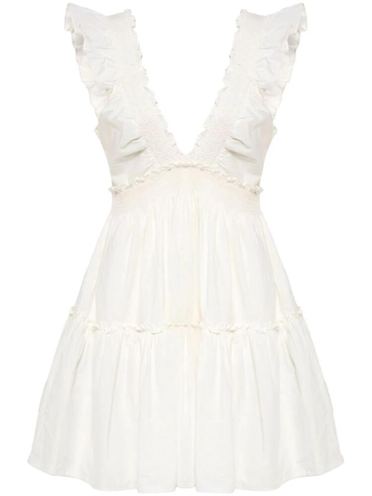 LoveShackFancy Poplar mini dress - White Cover