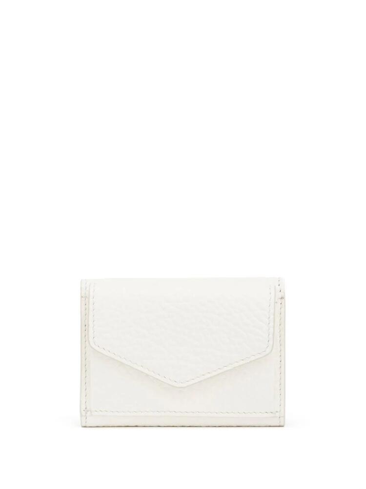 Maison Margiela four-stitch leather bi-fold wallet - White Cover