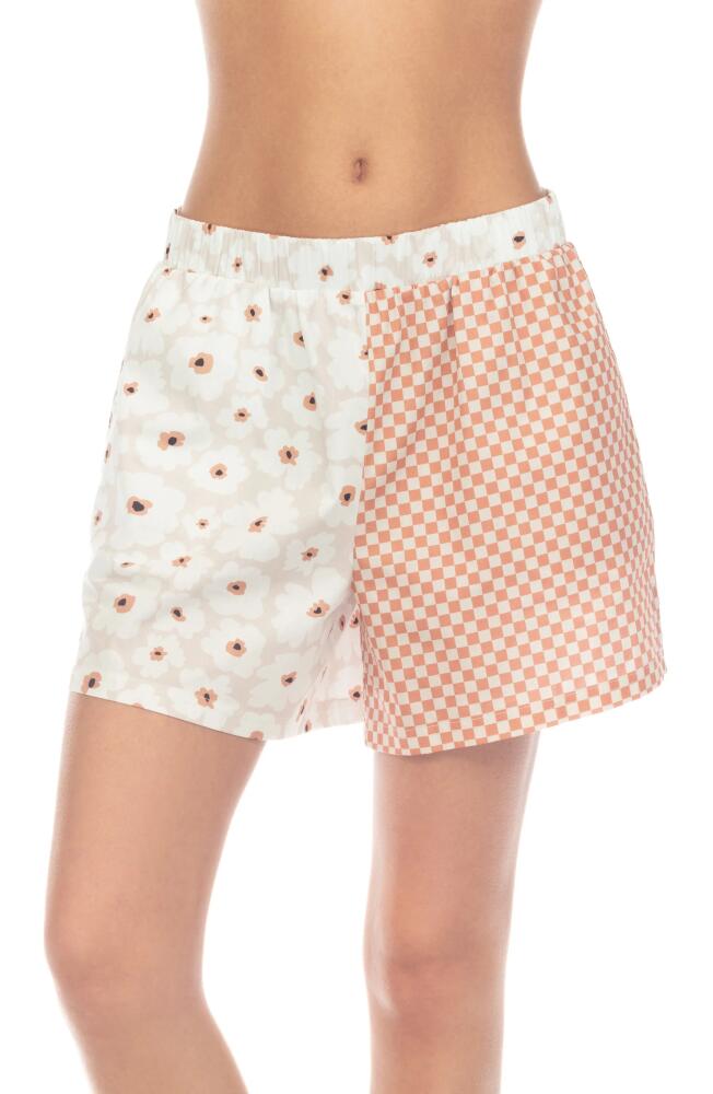 Honeydew Vacation Mode Pajama Shorts in Floral Check Cover