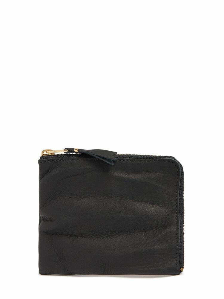 COMME DES GARÇONS WALLET Washed Leather Zip Wallet Cover