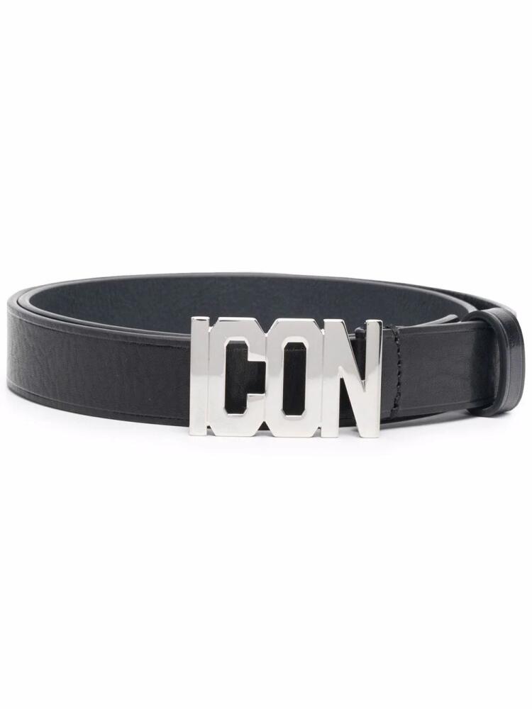 DSQUARED2 logo buckle belt - Black Cover