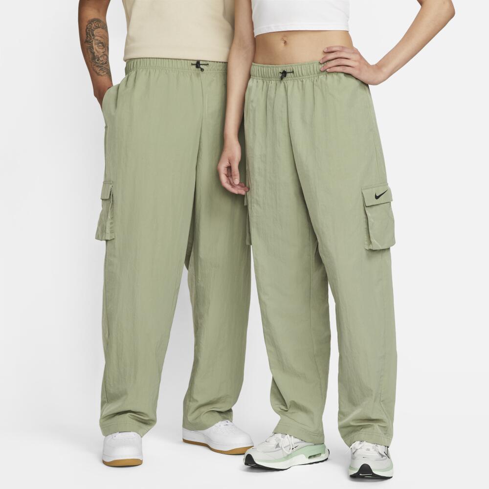 Women's Nike Sportswear Essential High-Rise Woven Cargo Pants in Green Cover