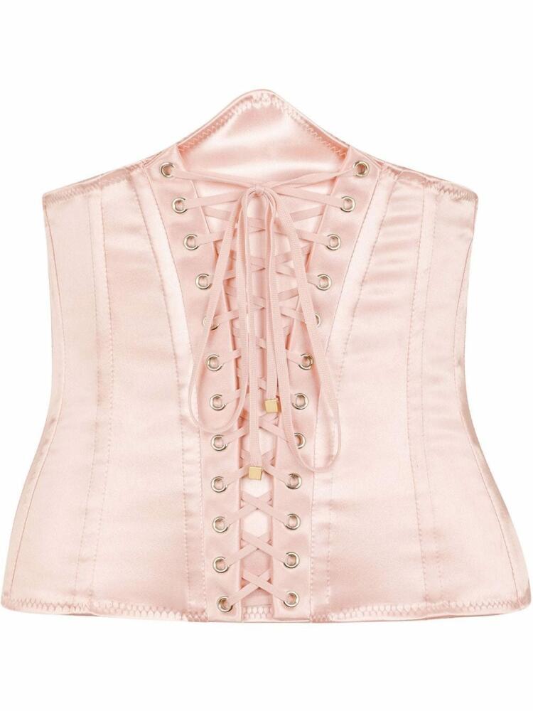 Dolce & Gabbana satin bustier belt - Pink Cover